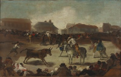 Corrida de toros en un pueblo de Francisco de Goya